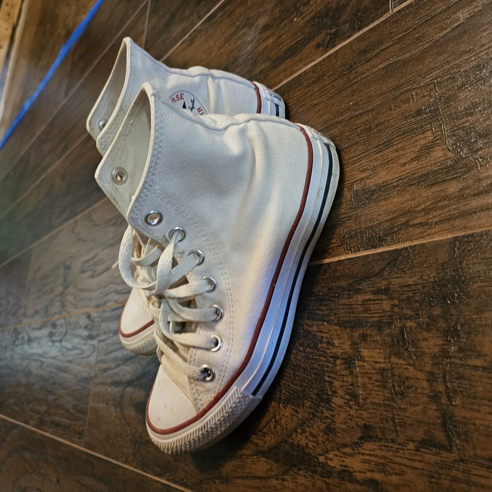 White High-Top Sneakers